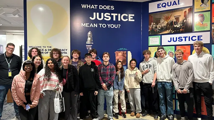 Students can observe a hearing and talk with a judge while at the learning center in St. Paul, Minnesota.